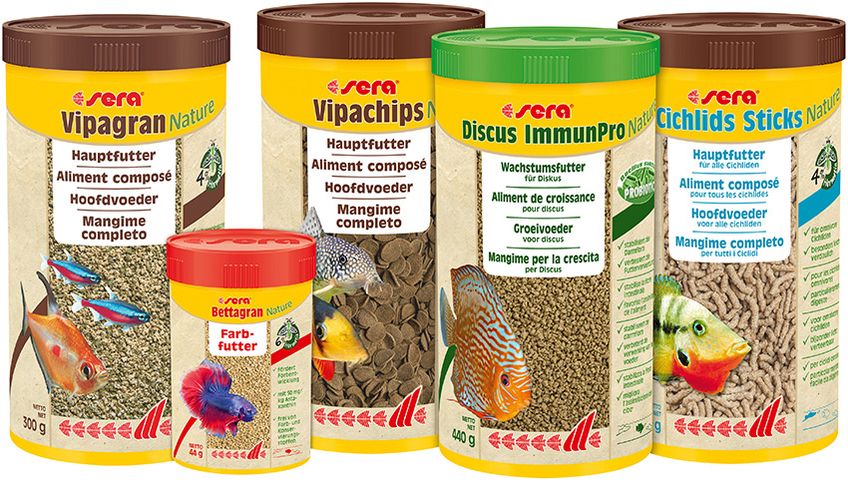 NEW: all ornamental fish food types are available as “Nature” products from now on